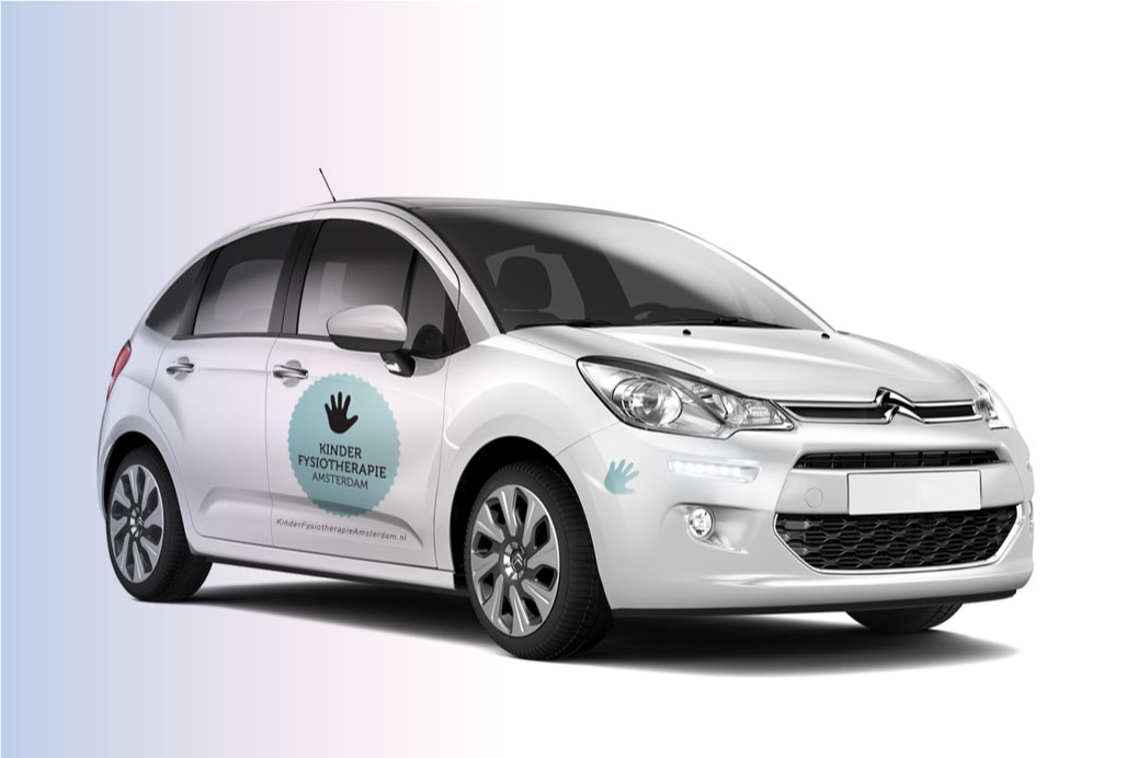 autobelettering citroen c3 kinderfysiotherapie amsterdam