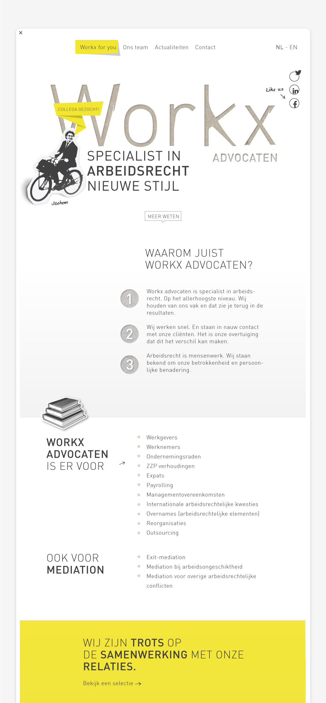 workx advocaten frisse website