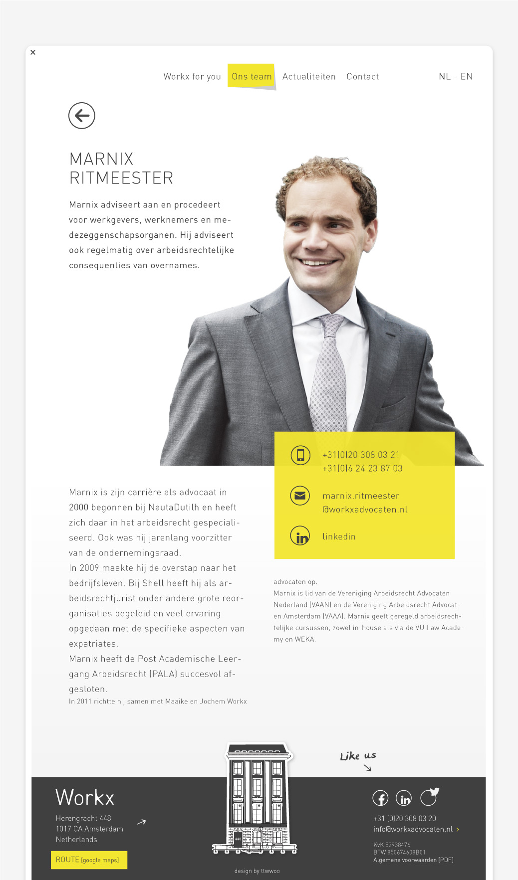 workx advocaten frisse website